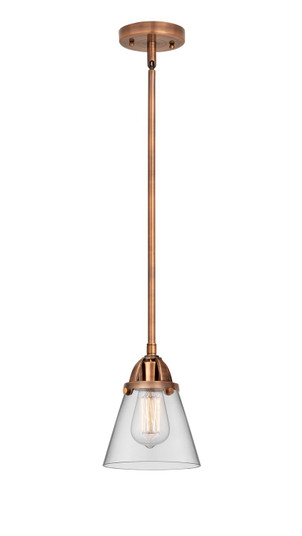 Nouveau 2 LED Mini Pendant in Antique Copper (405|288-1S-AC-G62-LED)