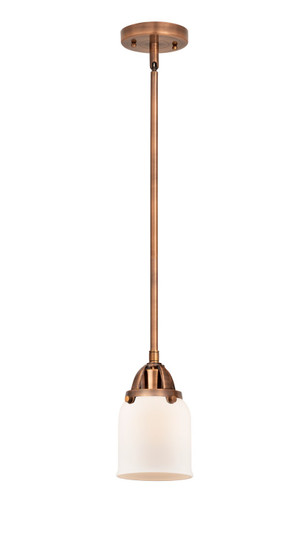 Nouveau 2 LED Mini Pendant in Antique Copper (405|288-1S-AC-G51-LED)