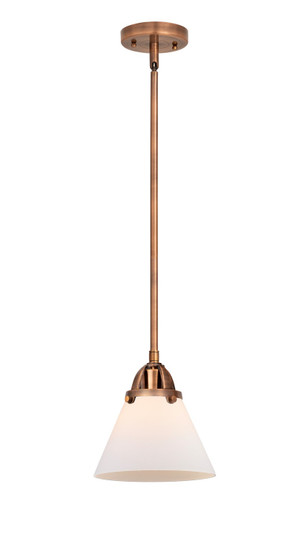 Nouveau 2 LED Mini Pendant in Antique Copper (405|288-1S-AC-G41-LED)