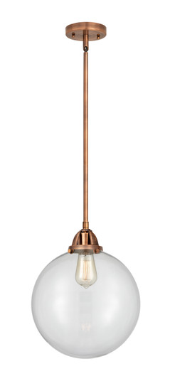 Nouveau 2 One Light Mini Pendant in Antique Copper (405|288-1S-AC-G202-12)