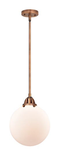 Nouveau 2 One Light Mini Pendant in Antique Copper (405|288-1S-AC-G201-10)