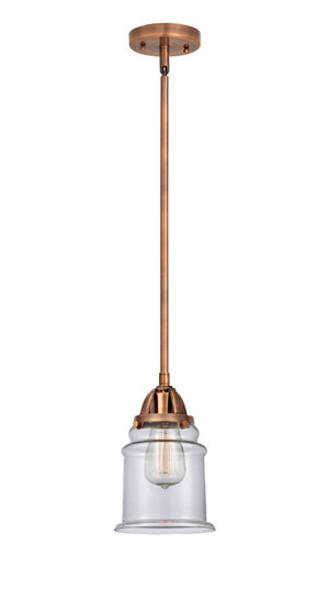 Nouveau 2 LED Mini Pendant in Antique Copper (405|288-1S-AC-G182-LED)