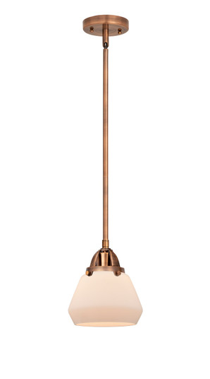 Nouveau 2 LED Mini Pendant in Antique Copper (405|288-1S-AC-G171-LED)