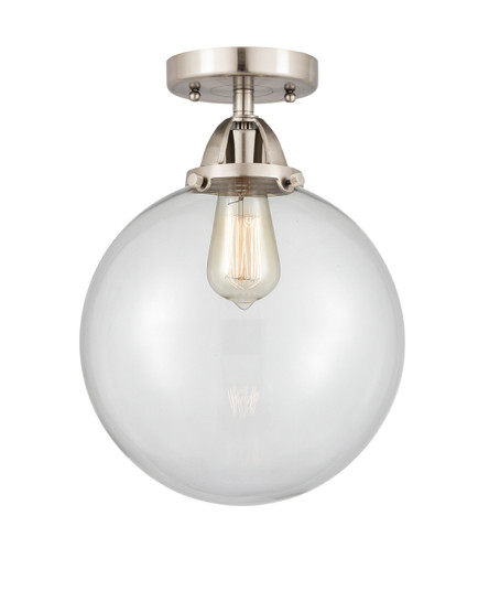 Nouveau 2 One Light Semi-Flush Mount in Brushed Satin Nickel (405|288-1C-SN-G202-10)