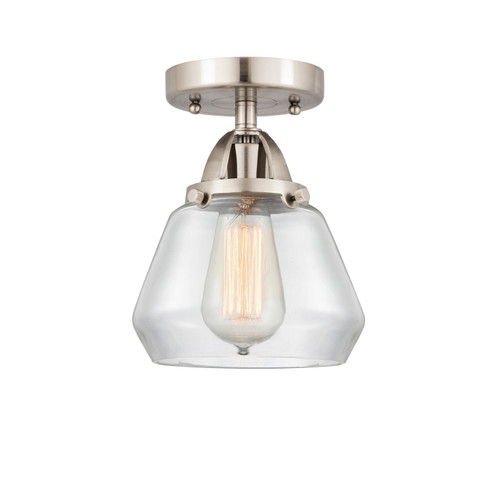 Nouveau 2 One Light Semi-Flush Mount in Brushed Satin Nickel (405|288-1C-SN-G172)