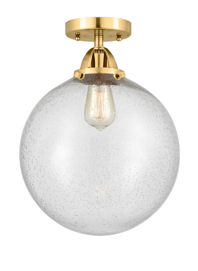 Nouveau 2 One Light Semi-Flush Mount in Satin Gold (405|288-1C-SG-G204-12)
