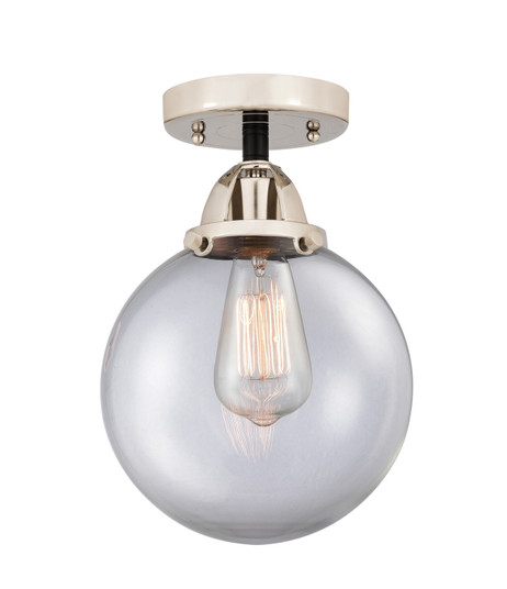 Nouveau 2 One Light Semi-Flush Mount in Black Polished Nickel (405|288-1C-BPN-G202-8)