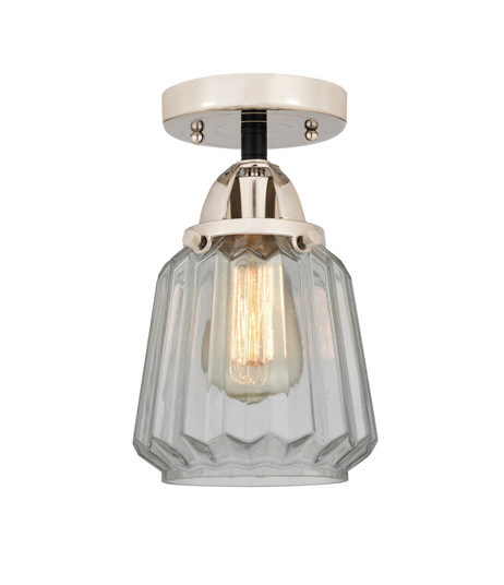 Nouveau 2 LED Semi-Flush Mount in Black Polished Nickel (405|288-1C-BPN-G142-LED)
