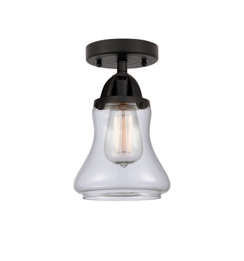 Nouveau 2 One Light Semi-Flush Mount in Matte Black (405|288-1C-BK-G192)