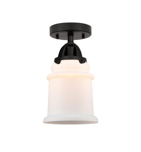 Nouveau 2 One Light Semi-Flush Mount in Matte Black (405|288-1C-BK-G181)