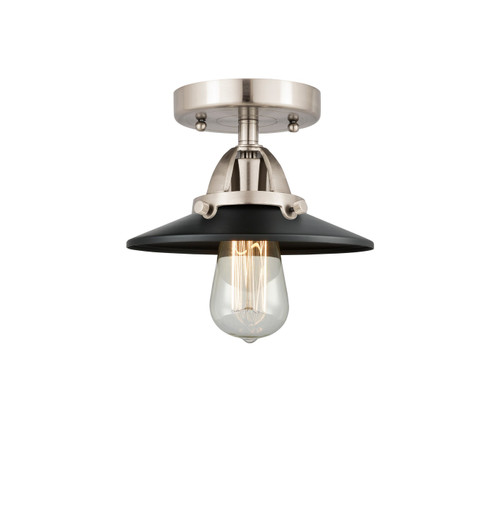 Nouveau 2 LED Semi-Flush Mount in Black Antique Brass (405|288-1C-BAB-M6-BK-LED)