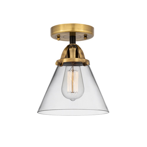 Nouveau 2 One Light Semi-Flush Mount in Black Antique Brass (405|288-1C-BAB-G42)