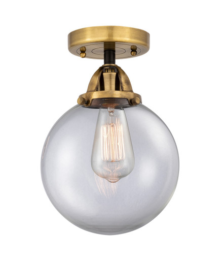 Nouveau 2 LED Semi-Flush Mount in Black Antique Brass (405|288-1C-BAB-G202-8-LED)