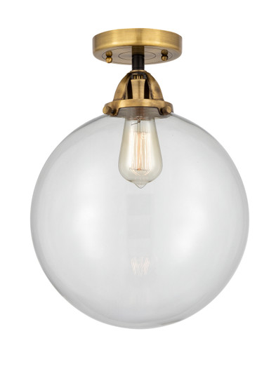 Nouveau 2 One Light Semi-Flush Mount in Black Antique Brass (405|288-1C-BAB-G202-12)