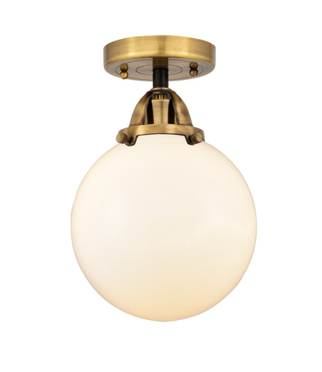 Nouveau 2 One Light Semi-Flush Mount in Black Antique Brass (405|288-1C-BAB-G201-8)