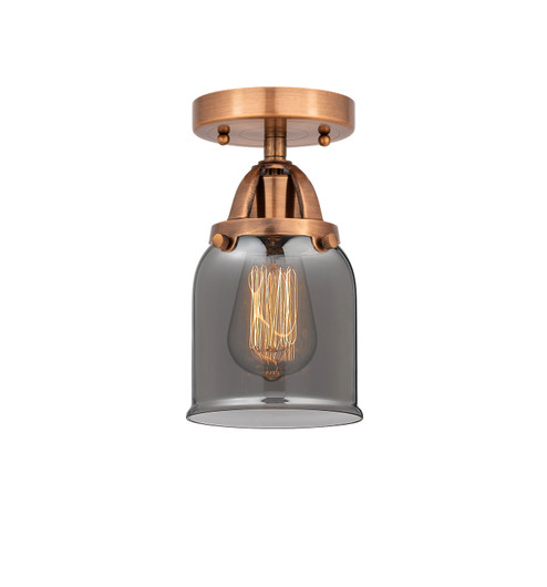Nouveau 2 One Light Semi-Flush Mount in Antique Copper (405|288-1C-AC-G53)