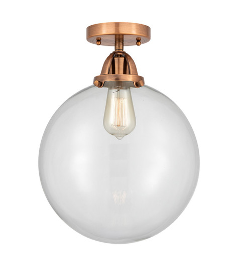 Nouveau 2 LED Semi-Flush Mount in Antique Copper (405|288-1C-AC-G202-12-LED)
