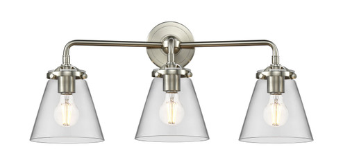 Nouveau Three Light Bath Vanity in Brushed Satin Nickel (405|284-3W-SN-G62)