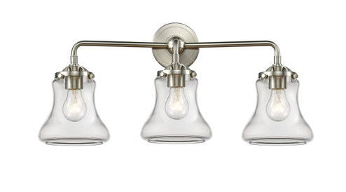 Nouveau Three Light Bath Vanity in Brushed Satin Nickel (405|284-3W-SN-G192)