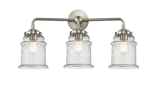 Nouveau Three Light Bath Vanity in Brushed Satin Nickel (405|284-3W-SN-G184)