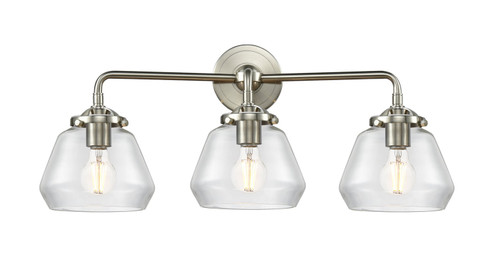 Nouveau Three Light Bath Vanity in Brushed Satin Nickel (405|284-3W-SN-G172)