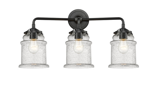 Nouveau Three Light Bath Vanity in Oil Rubbed Bronze (405|284-3W-OB-G184)