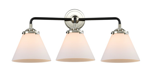 Nouveau Three Light Bath Vanity in Black Polished Nickel (405|284-3W-BPN-G41)