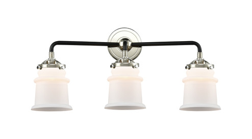 Nouveau Three Light Bath Vanity in Black Polished Nickel (405|284-3W-BPN-G181S)