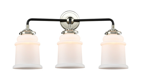 Nouveau Three Light Bath Vanity in Black Polished Nickel (405|284-3W-BPN-G181)