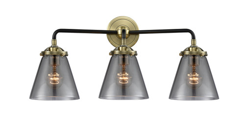Nouveau LED Bath Vanity in Black Antique Brass (405|284-3W-BAB-G63-LED)
