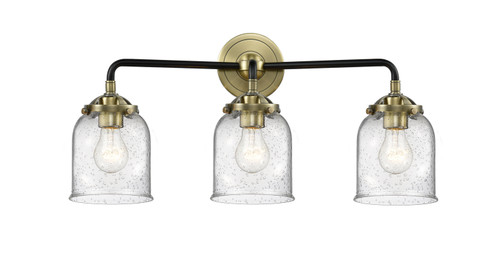 Nouveau Three Light Bath Vanity in Black Antique Brass (405|284-3W-BAB-G54)