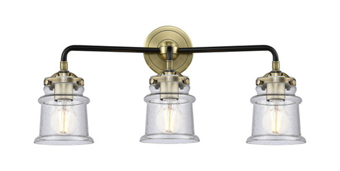 Nouveau Three Light Bath Vanity in Black Antique Brass (405|284-3W-BAB-G184S)