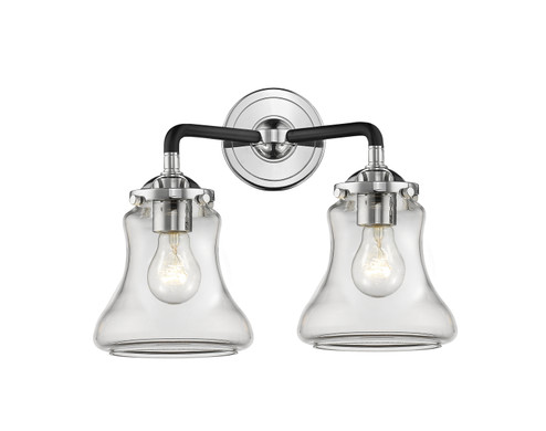 Nouveau Two Light Bath Vanity in Black Polished Nickel (405|284-2W-BPN-G192)