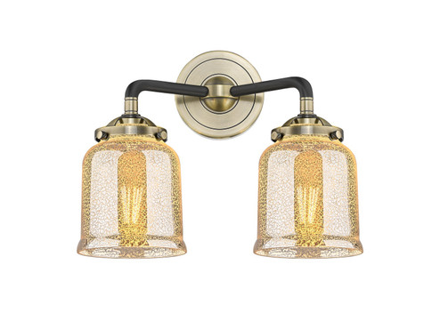 Nouveau Two Light Bath Vanity in Black Antique Brass (405|284-2W-BAB-G58)