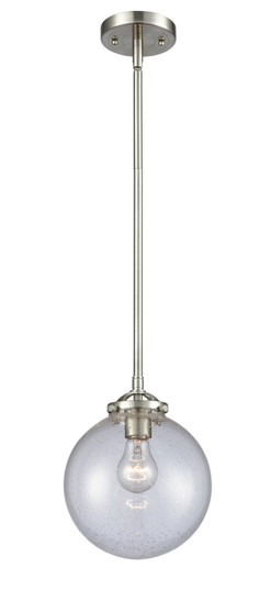 Nouveau One Light Mini Pendant in Brushed Satin Nickel (405|284-1S-SN-G204-8)