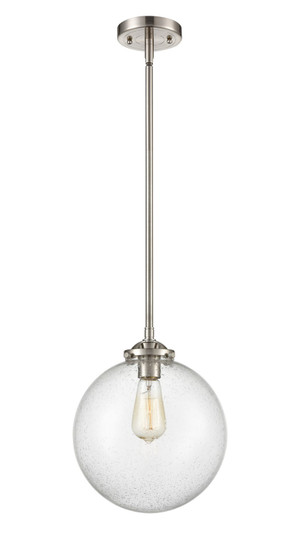 Nouveau LED Mini Pendant in Brushed Satin Nickel (405|284-1S-SN-G204-10-LED) Nouveau LED Mini Pendant in Brushed Satin Nickel (405|284-1S-SN-G204-10-LED)