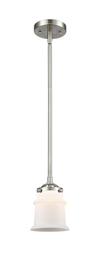 Nouveau One Light Mini Pendant in Brushed Satin Nickel (405|284-1S-SN-G181S)
