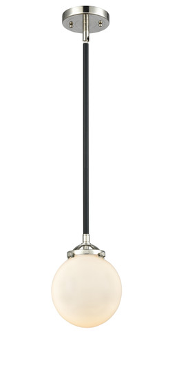 Nouveau One Light Mini Pendant in Black Polished Nickel (405|284-1S-BPN-G201-6)