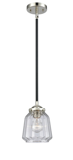 Nouveau LED Mini Pendant in Black Polished Nickel (405|284-1S-BPN-G142-LED)