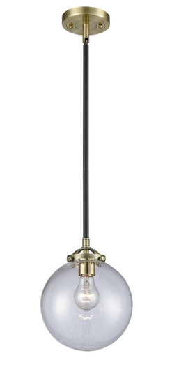 Nouveau LED Mini Pendant in Black Antique Brass (405|284-1S-BAB-G202-8-LED)