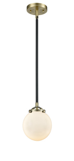 Nouveau One Light Mini Pendant in Black Antique Brass (405|284-1S-BAB-G201-6)