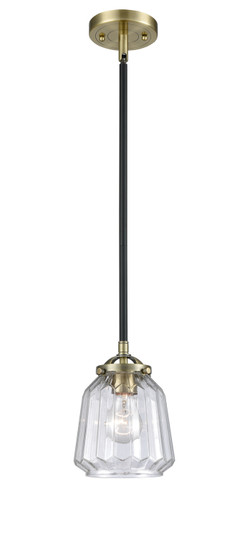 Nouveau One Light Mini Pendant in Black Antique Brass (405|284-1S-BAB-G142)