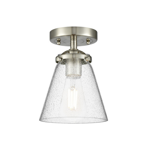 Nouveau LED Semi-Flush Mount in Brushed Satin Nickel (405|284-1C-SN-G64-LED)