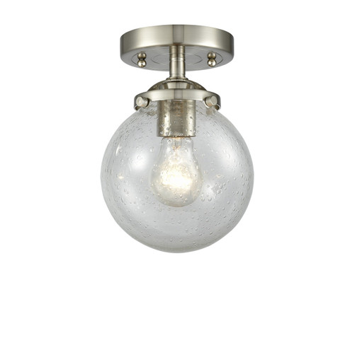 Nouveau LED Semi-Flush Mount in Brushed Satin Nickel (405|284-1C-SN-G204-6-LED)