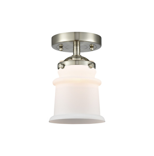 Nouveau One Light Semi-Flush Mount in Brushed Satin Nickel (405|284-1C-SN-G181S)