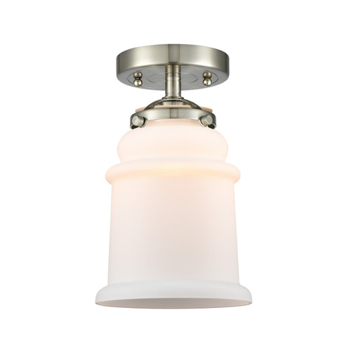 Nouveau One Light Semi-Flush Mount in Brushed Satin Nickel (405|284-1C-SN-G181)