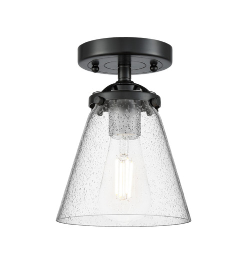 Nouveau One Light Semi-Flush Mount in Oil Rubbed Bronze (405|284-1C-OB-G64)