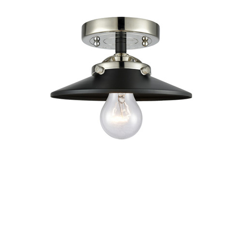 Nouveau LED Semi-Flush Mount in Black Polished Nickel (405|284-1C-BPN-M6-BK-LED)