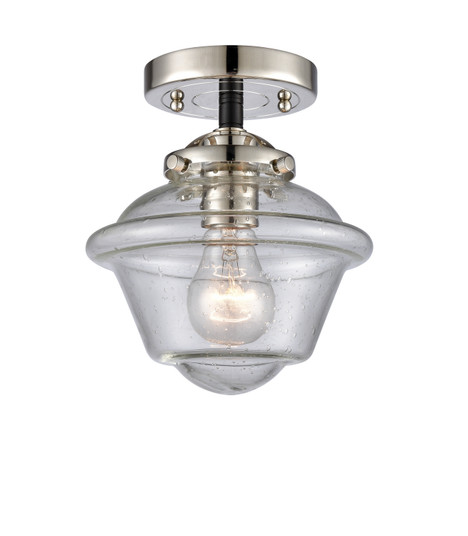 Nouveau One Light Semi-Flush Mount in Black Polished Nickel (405|284-1C-BPN-G534)
