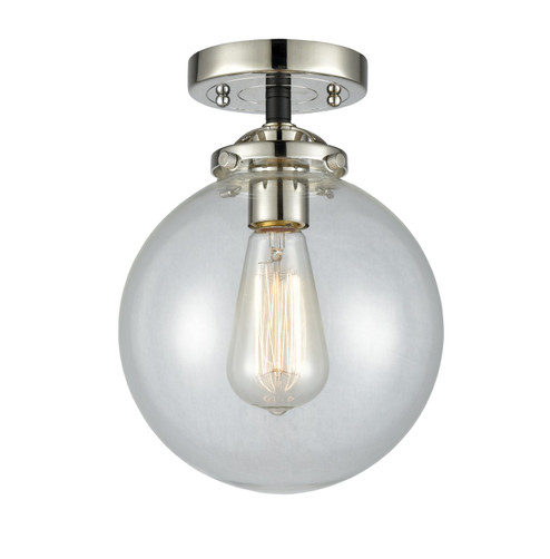 Nouveau LED Semi-Flush Mount in Black Polished Nickel (405|284-1C-BPN-G202-8-LED)